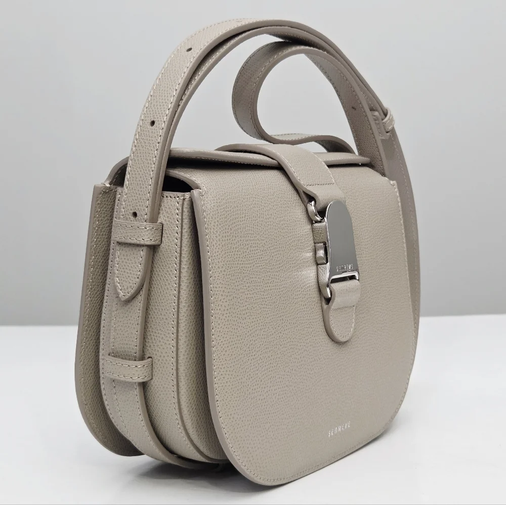 NWT SENREVE CADENCE BAG - PEBBLED / SAND / SILVER